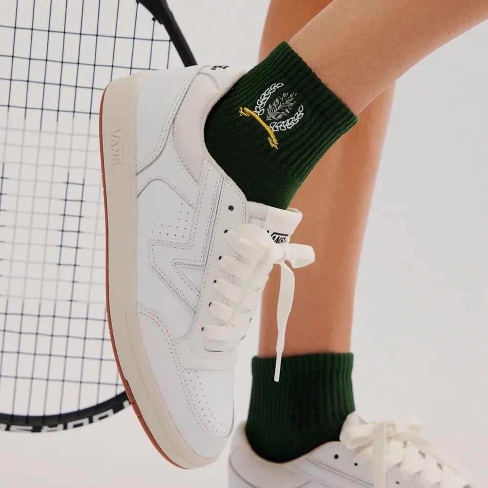 NWT Free People Crest Buti Socks in Forest Green
